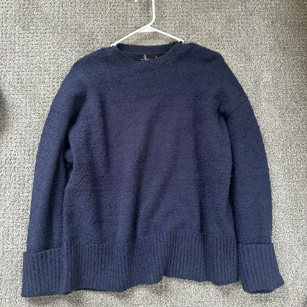 Navy Chunky Oversized Sweater